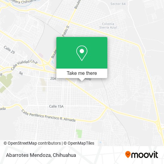 Abarrotes Mendoza map