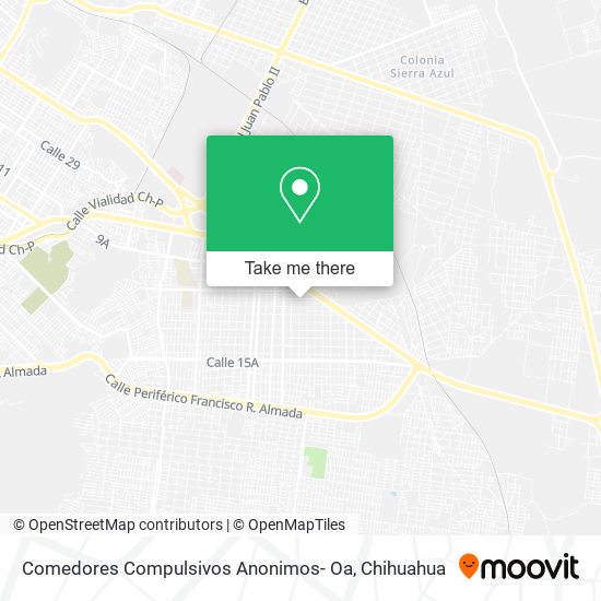 Comedores Compulsivos Anonimos- Oa map