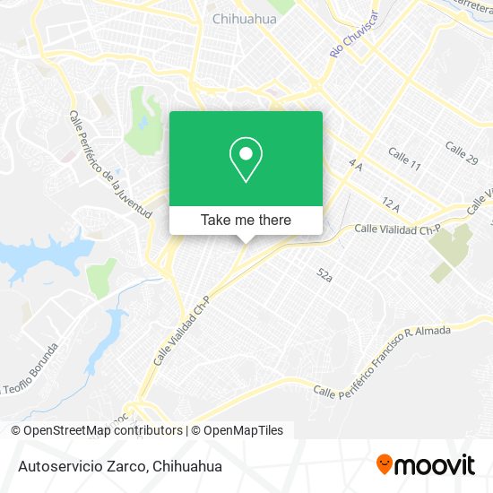 Autoservicio Zarco map