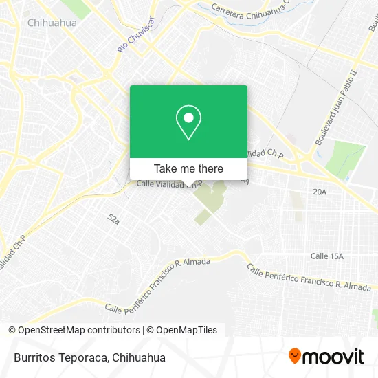 Burritos Teporaca map