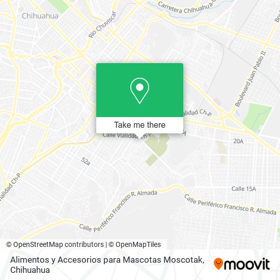 Alimentos y Accesorios para Mascotas Moscotak map