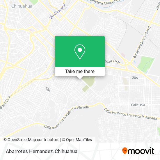 Mapa de Abarrotes Hernandez