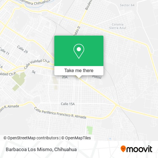 Barbacoa Los Mismo map