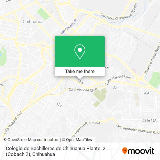 Colegio de Bachilleres de Chihuahua Plantel 2 (Cobach 2) map