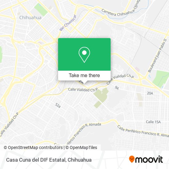 Casa Cuna del DIF Estatal map