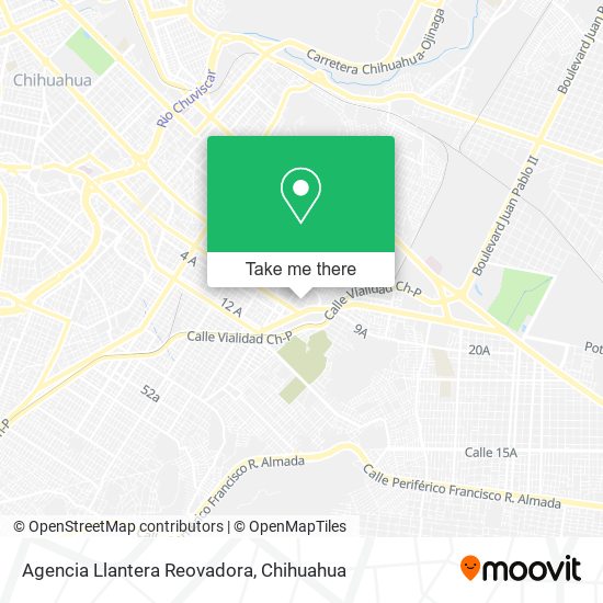 Agencia Llantera Reovadora map