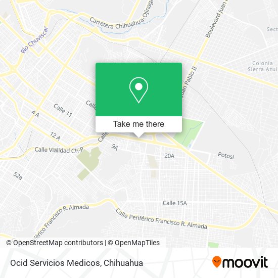 Ocid Servicios Medicos map