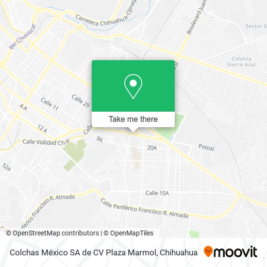 Colchas México SA de CV Plaza Marmol map