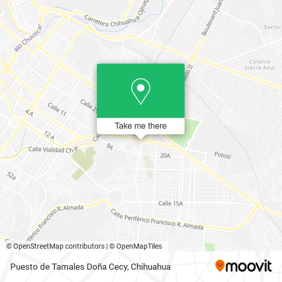 Mapa de Puesto de Tamales Doña Cecy