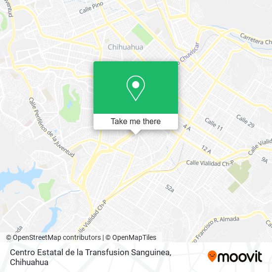 Centro Estatal de la Transfusion Sanguinea map