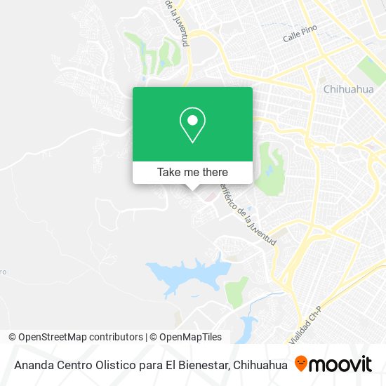 Ananda Centro Olistico para El Bienestar map