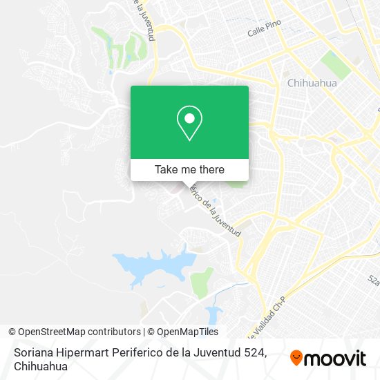 Soriana Hipermart Periferico de la Juventud 524 map