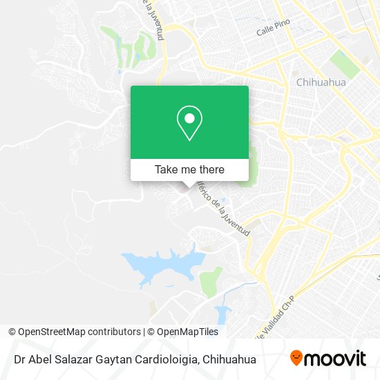 Dr Abel Salazar Gaytan Cardioloigia map