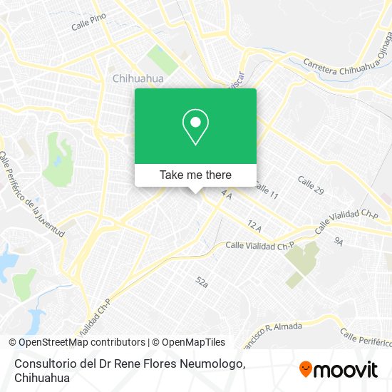 Consultorio del Dr Rene Flores Neumologo map