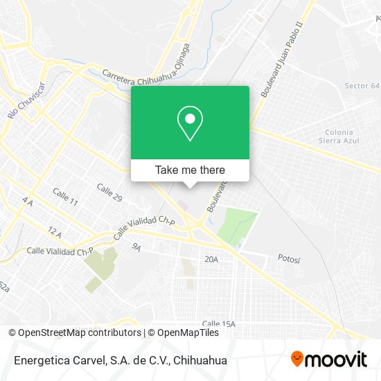 Mapa de Energetica Carvel, S.A. de C.V.