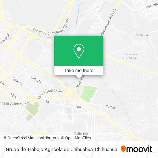 Grupo de Trabajo Agricola de Chihuahua map