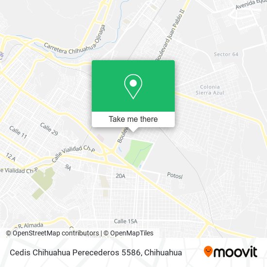 Cedis Chihuahua Perecederos 5586 map