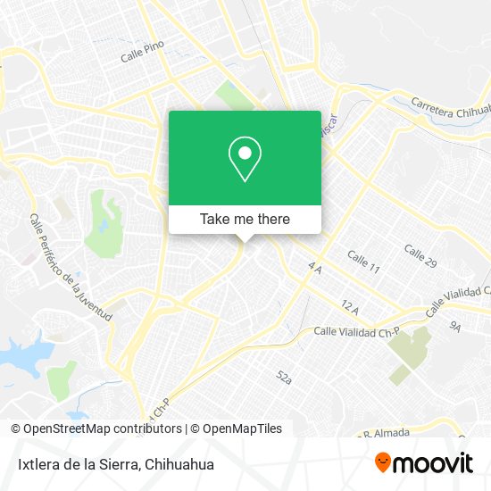 Ixtlera de la Sierra map