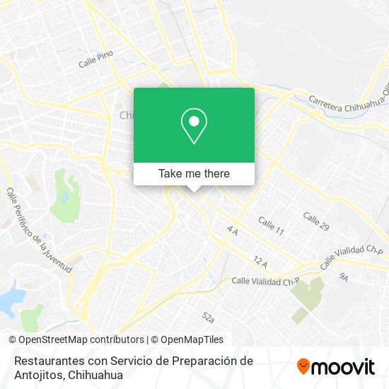 Restaurantes con Servicio de Preparación de Antojitos map