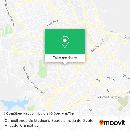 Consultorios de Medicina Especializada del Sector Privado map