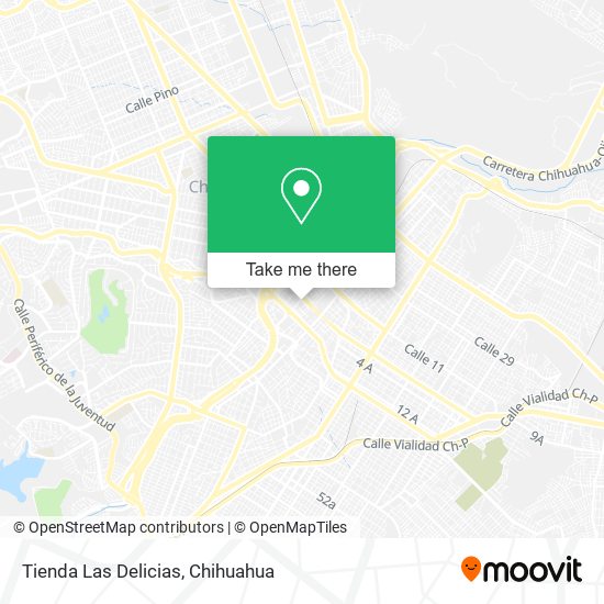 Mapa de Tienda Las Delicias