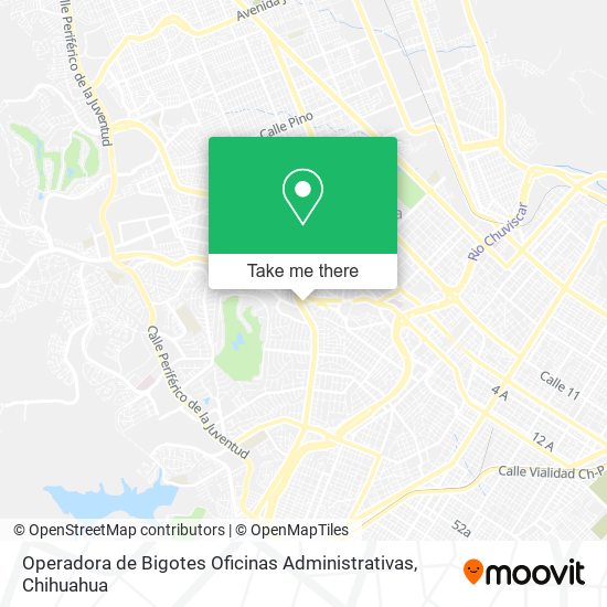Mapa de Operadora de Bigotes Oficinas Administrativas