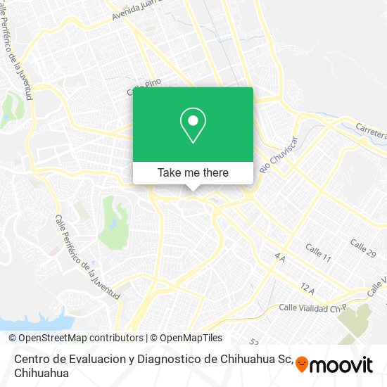 Centro de Evaluacion y Diagnostico de Chihuahua Sc map