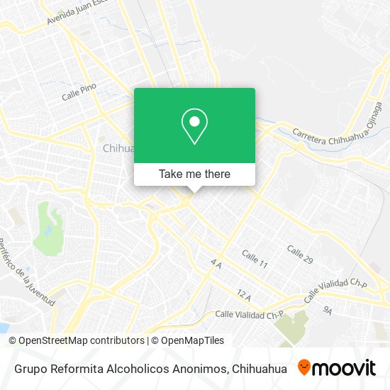 Mapa de Grupo Reformita Alcoholicos Anonimos