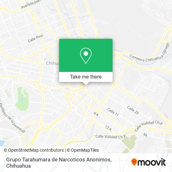 Grupo Tarahumara de Narcoticos Anonimos map