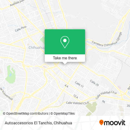 Autoaccesorios El Tanchis map