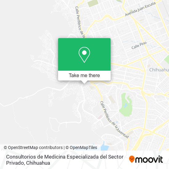 Consultorios de Medicina Especializada del Sector Privado map