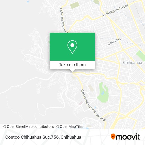 Mapa de Costco Chihuahua Suc.756