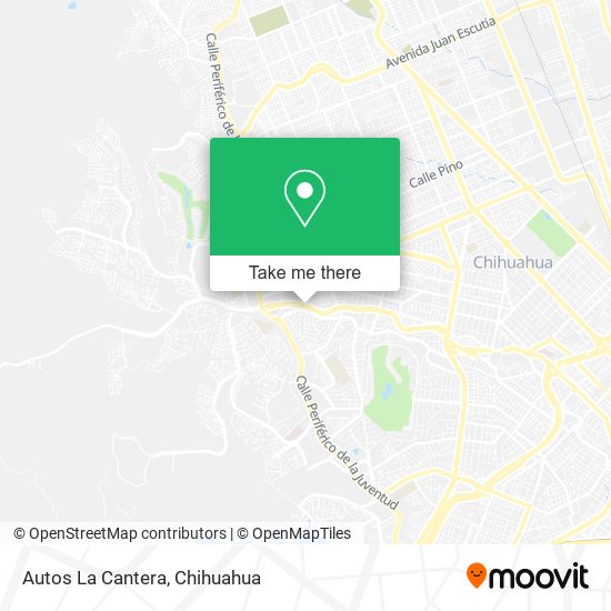 Autos La Cantera map