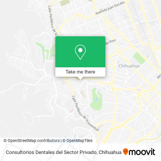Consultorios Dentales del Sector Privado map