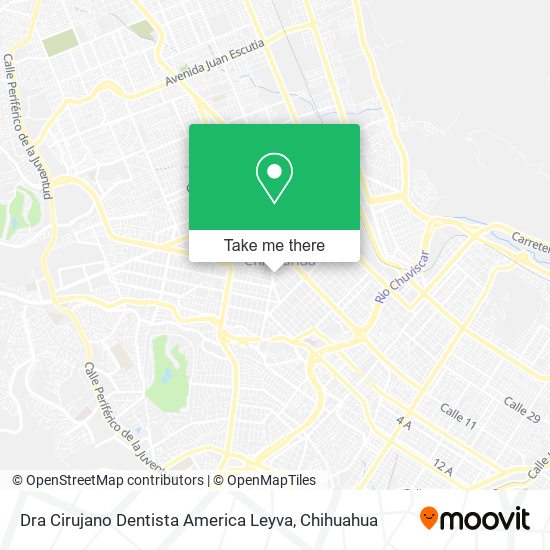 Mapa de Dra Cirujano Dentista America Leyva