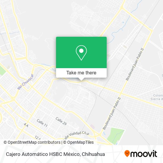 Cajero Automático HSBC México map