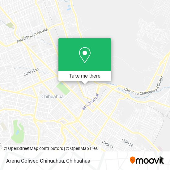 Arena Coliseo Chihuahua map