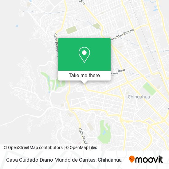 Casa Cuidado Diario Mundo de Caritas map