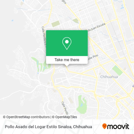 Mapa de Pollo Asado del Logar Estilo Sinaloa