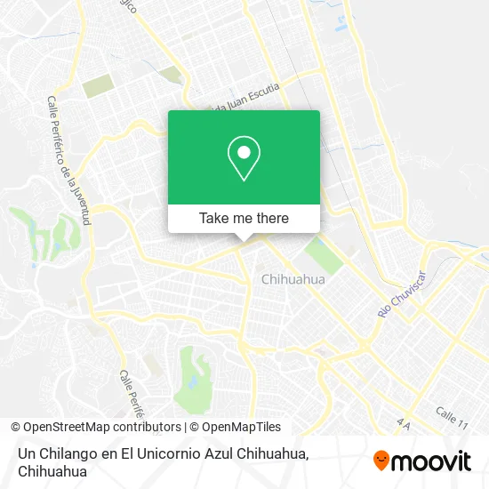 Un Chilango en El Unicornio Azul Chihuahua map