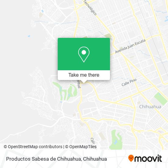 Productos Sabesa de Chihuahua map