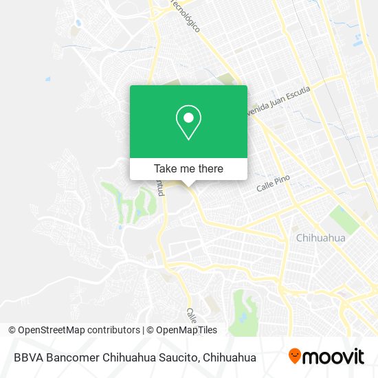 BBVA Bancomer Chihuahua Saucito map