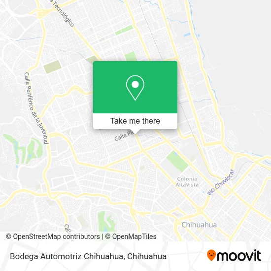 Bodega Automotriz Chihuahua map