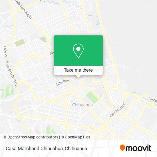 Casa Marchand Chihuahua map