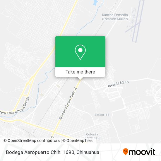 Bodega Aeropuerto Chih. 1690 map