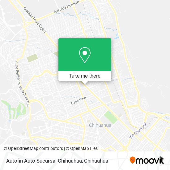 Autofin Auto Sucursal Chihuahua map