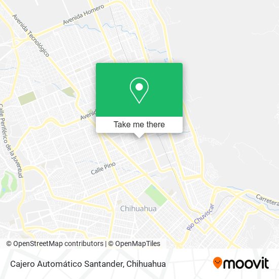 Cajero Automático Santander map