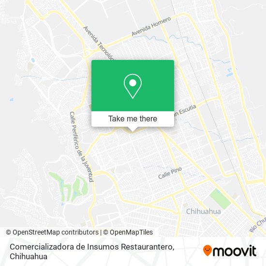 Mapa de Comercializadora de Insumos Restaurantero