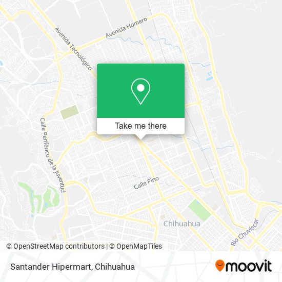 Mapa de Santander Hipermart