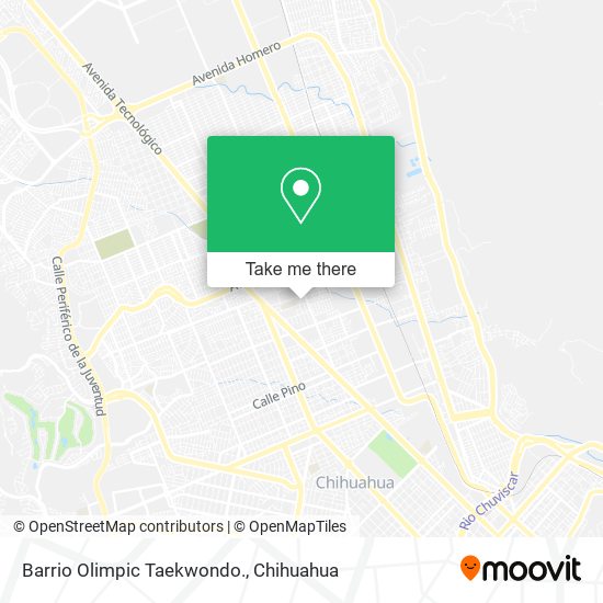 Barrio Olimpic Taekwondo. map